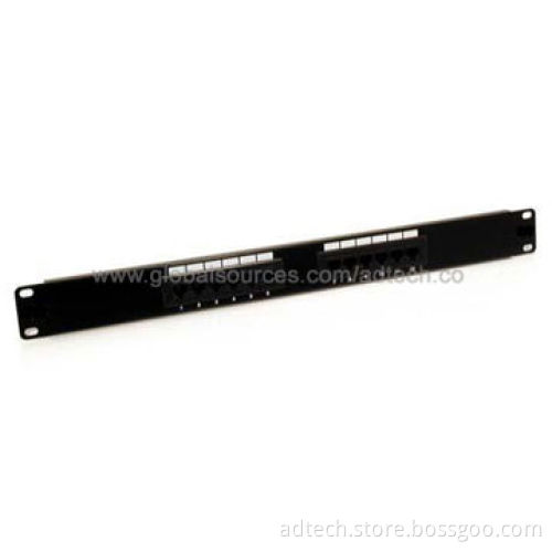 UL Approved 12-port Cat5e Rack Mount Patch PanelNew